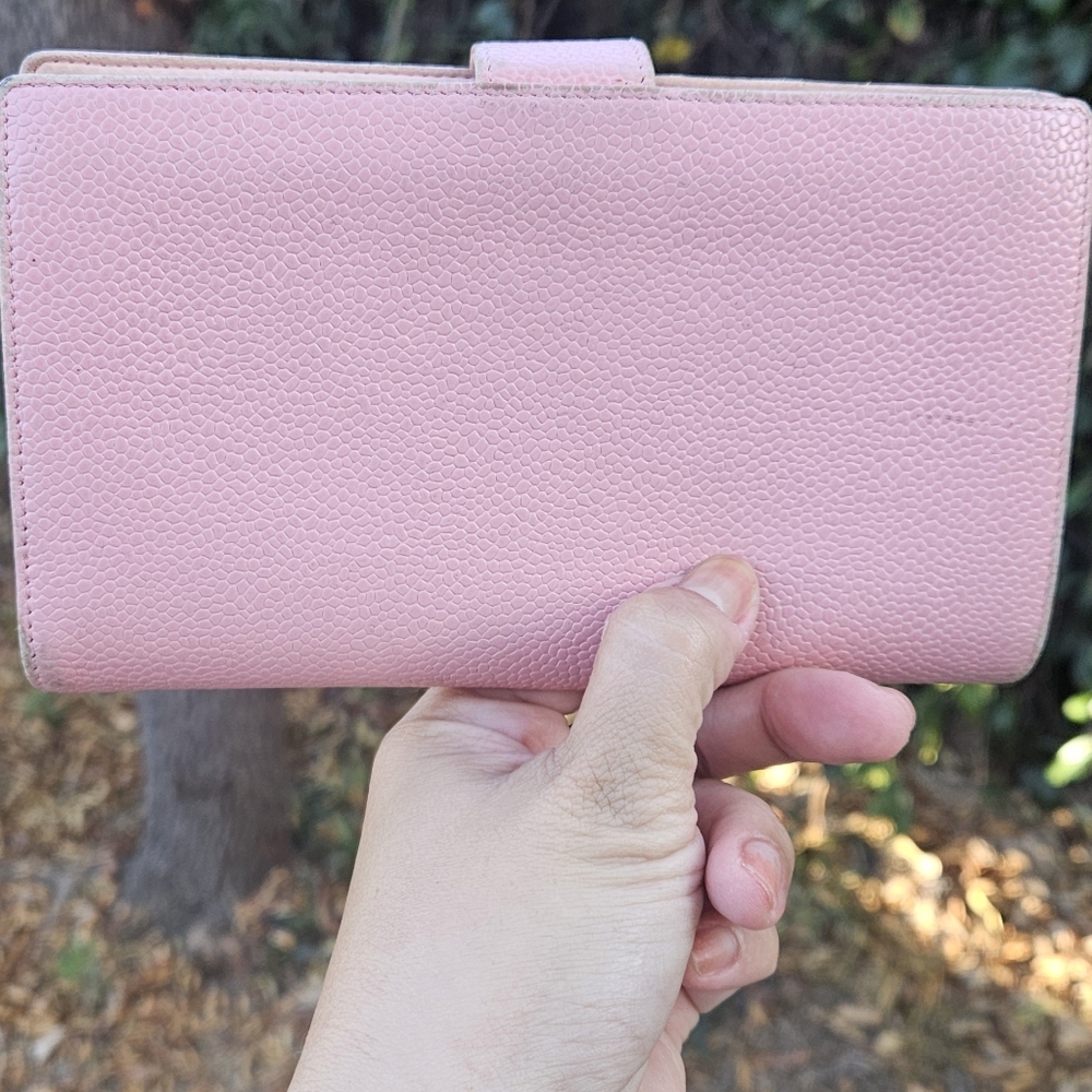 Chanel Pink Caviar Leather Kisslock Wallet - Picture 13 of 15